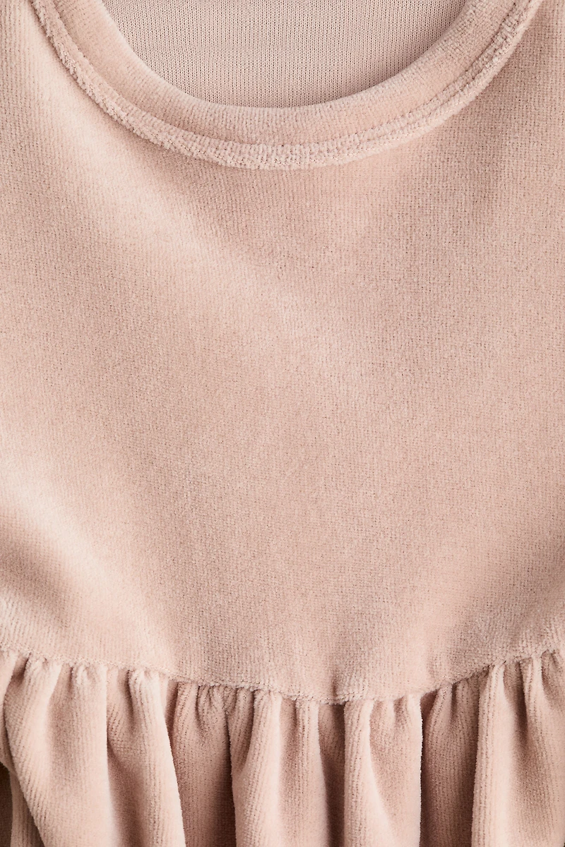 Cotton Velour Dress
