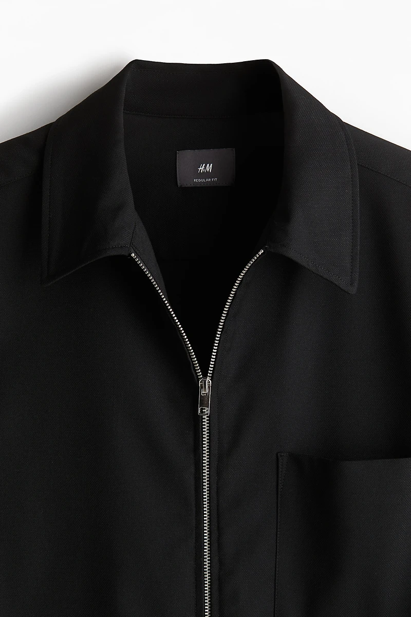 Regular-Fit Twill Overshirt