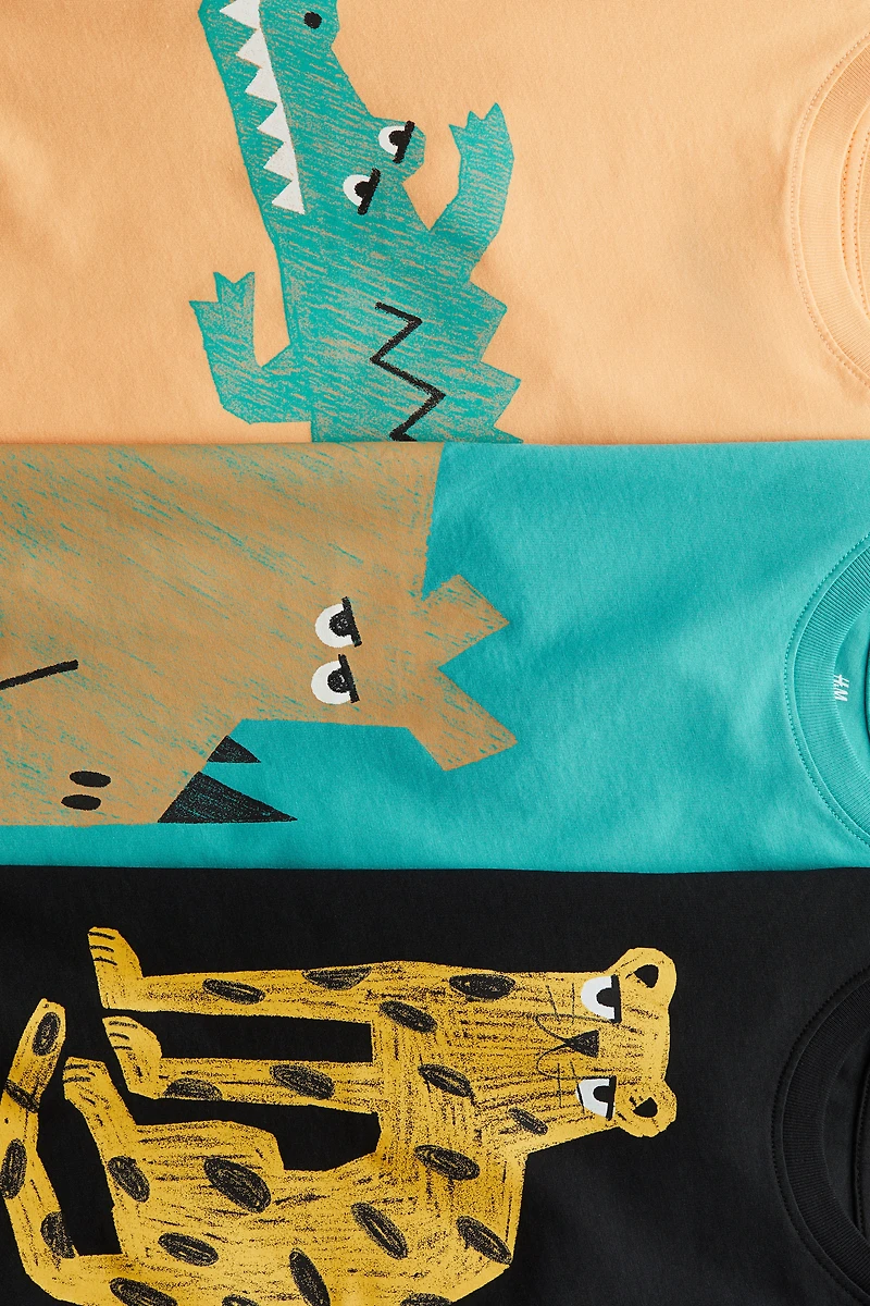 3-pack Printed T-shirts