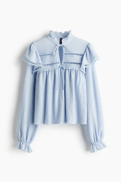 Blouse en jersey texturé