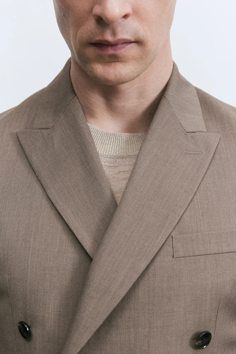 Regular-Fit Double-Breasted Jacket