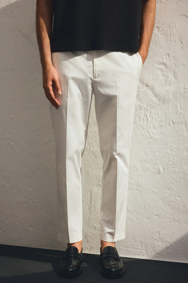 Slim-Fit Crop Pants