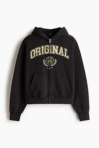 Veste imprimée grande taille avec capuche