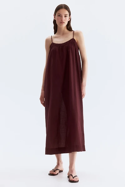 Crinkled Slip Dress