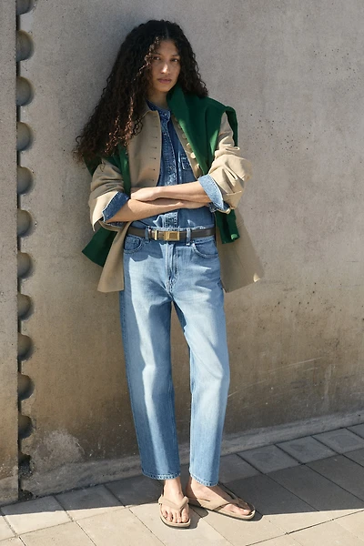 Mom Regular-Waist Ankle Jeans