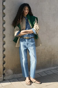 Mom Regular-Waist Ankle Jeans