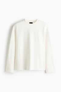 Boxy Relaxed-Fit Long-Sleeved T-Shirt