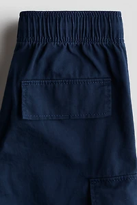 Cotton Twill Cargo Shorts
