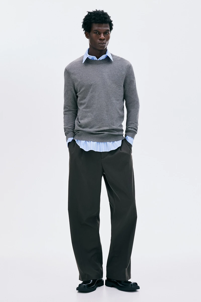 Regular-Fit Fine-Knit Sweater