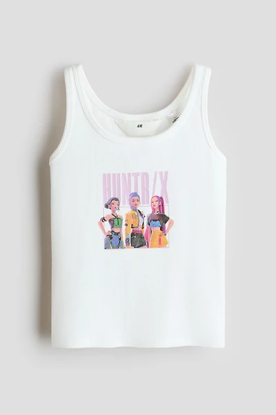Tank Top with Printed Motif