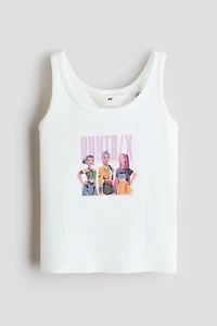 Tank Top with Printed Motif