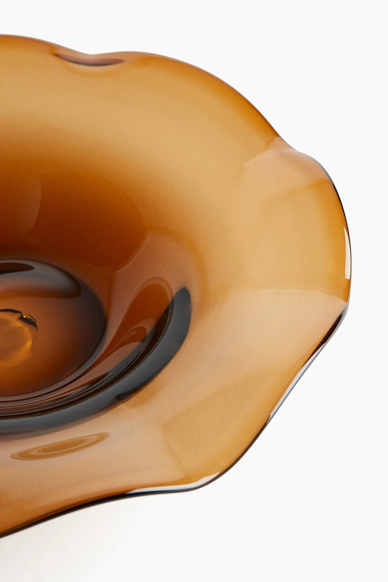 Bol peu profond en verre