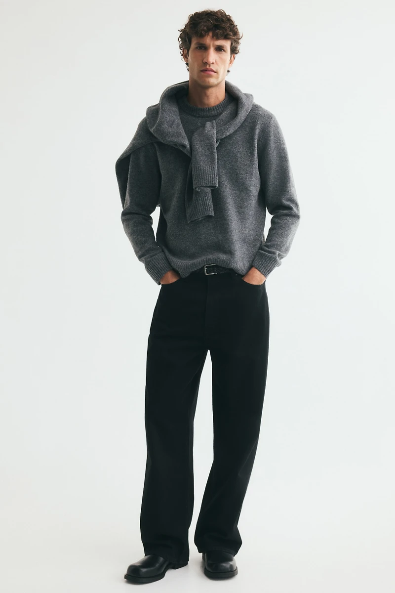 Regular-Fit Brushed Sweater