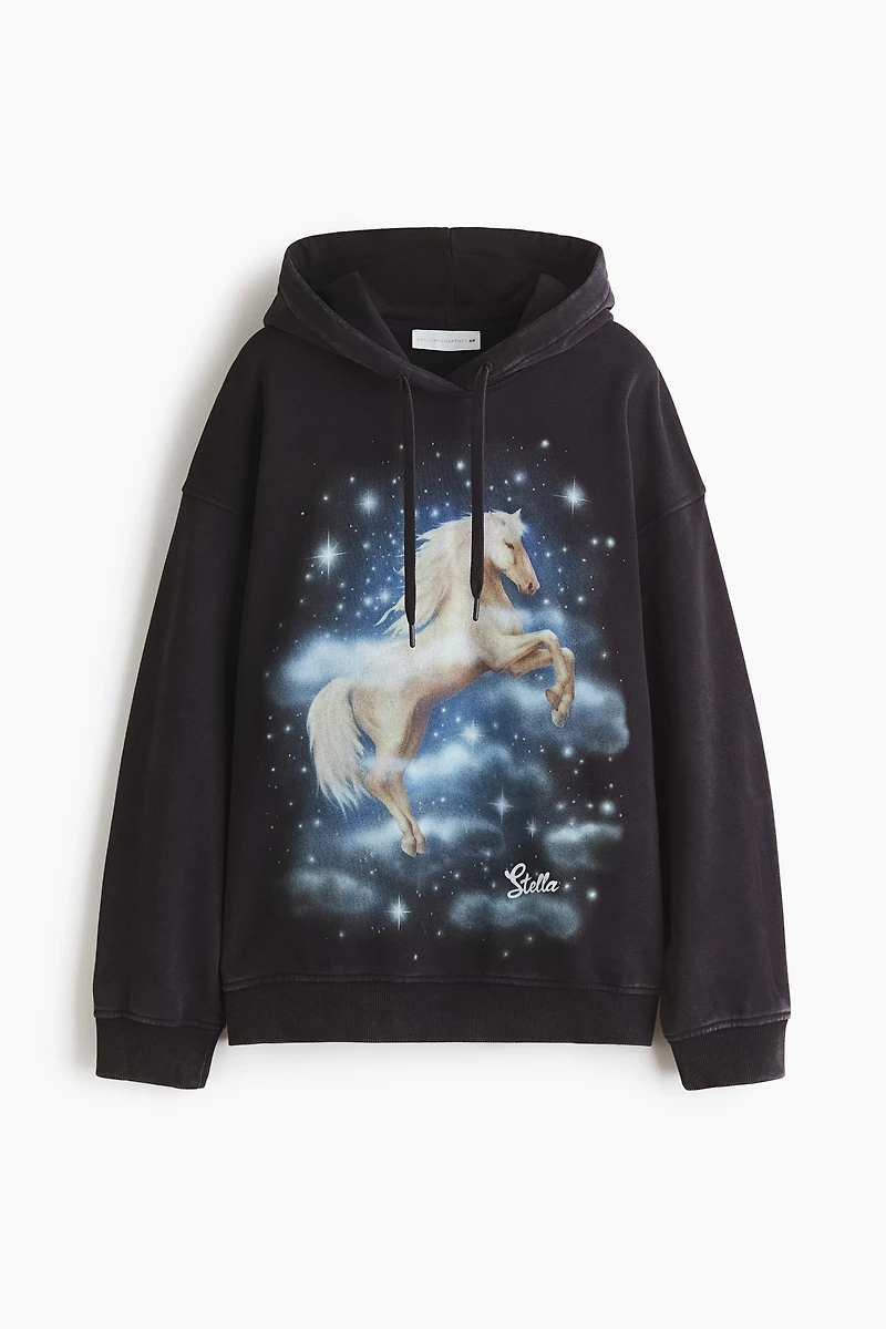 Printed Cotton Hoodie