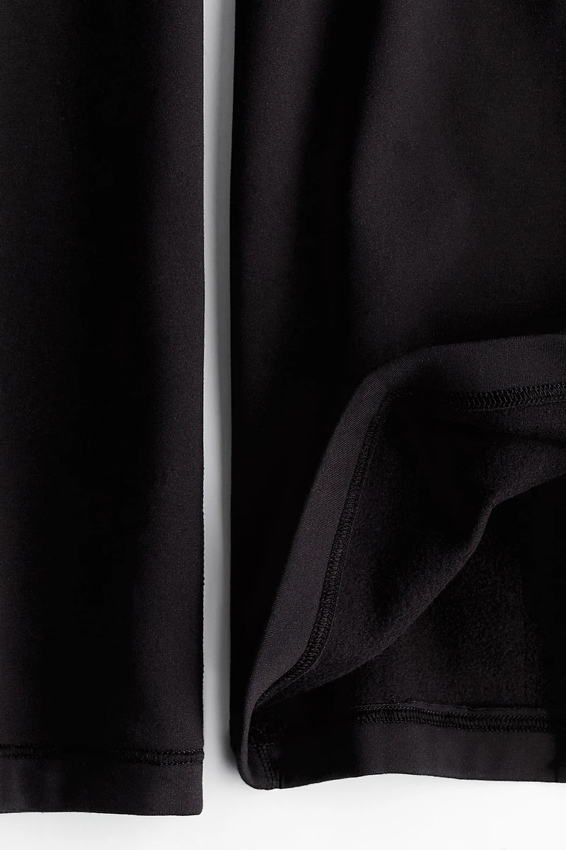 Flared Sports Fleece Leggings with SoftMove™