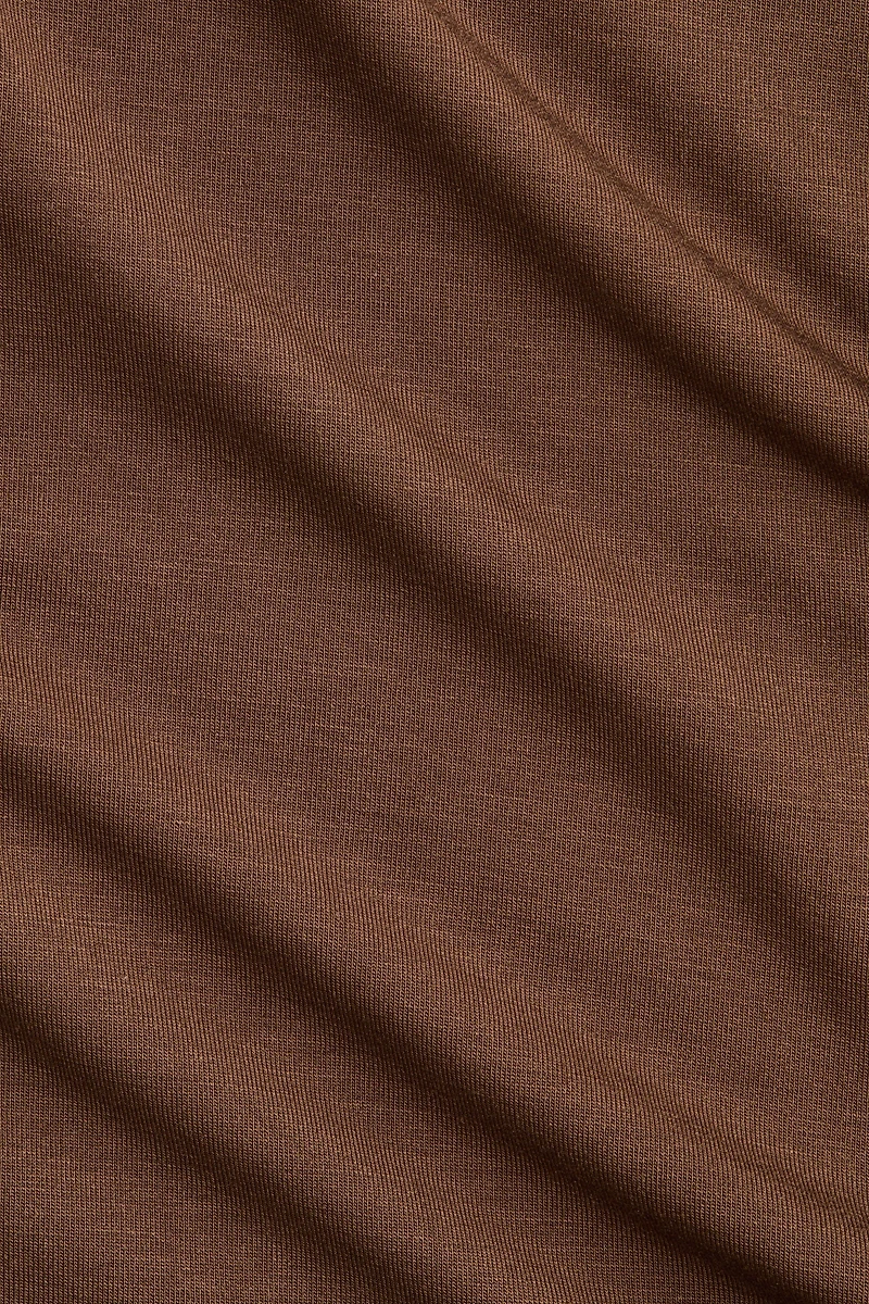 Modal-Blend Mock Turtleneck Top