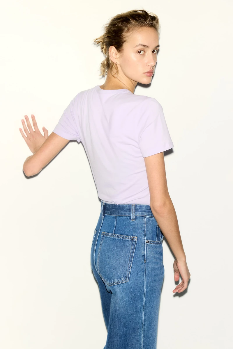 Printed Viscose-Blend T-Shirt