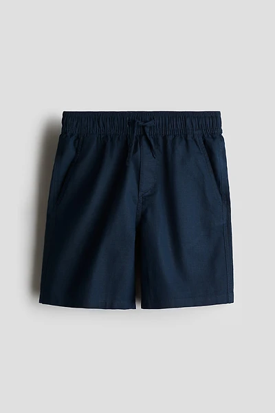 Linen-Blend Shorts