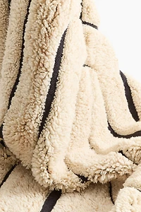 Large Fringed Wool-Blend Rug