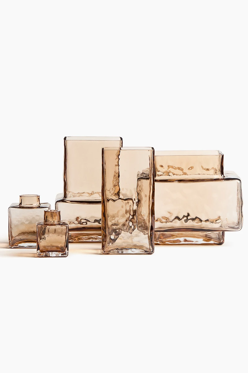 Textured-Glass Bud Vase