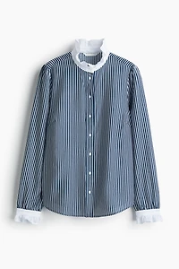 Ruffle-Collar Blouse