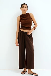 MAMA Before & After Linen-Blend Pants