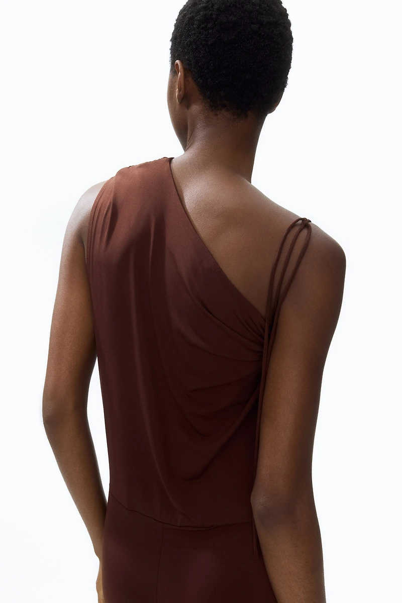 Combinaison pantalon asymétrique en jersey