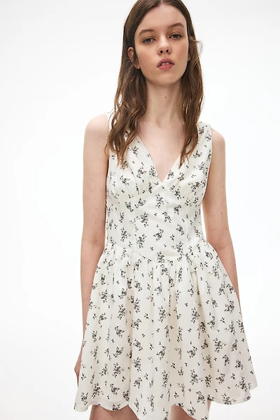Robe en coton avec jupe évasée