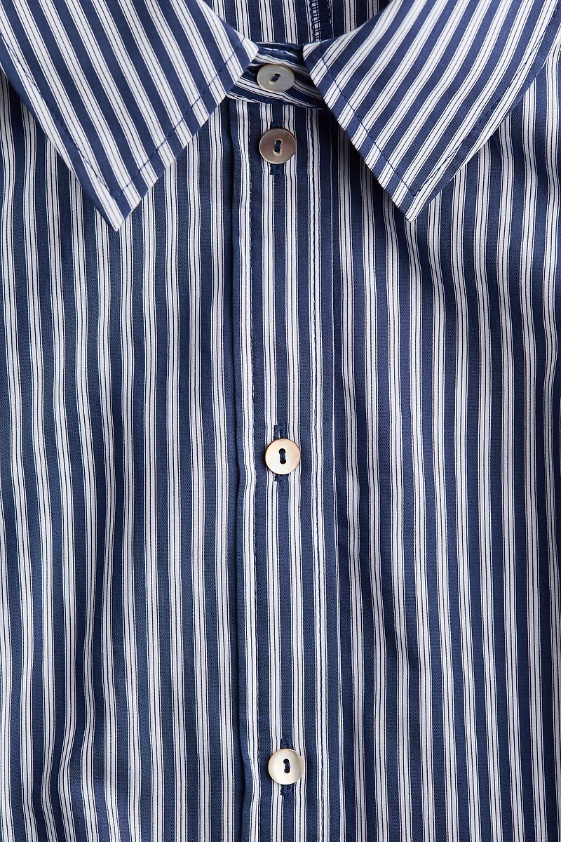 Short-Sleeved Shirt Dress