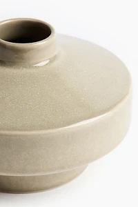 Small Reactive-Glaze Stoneware Vase