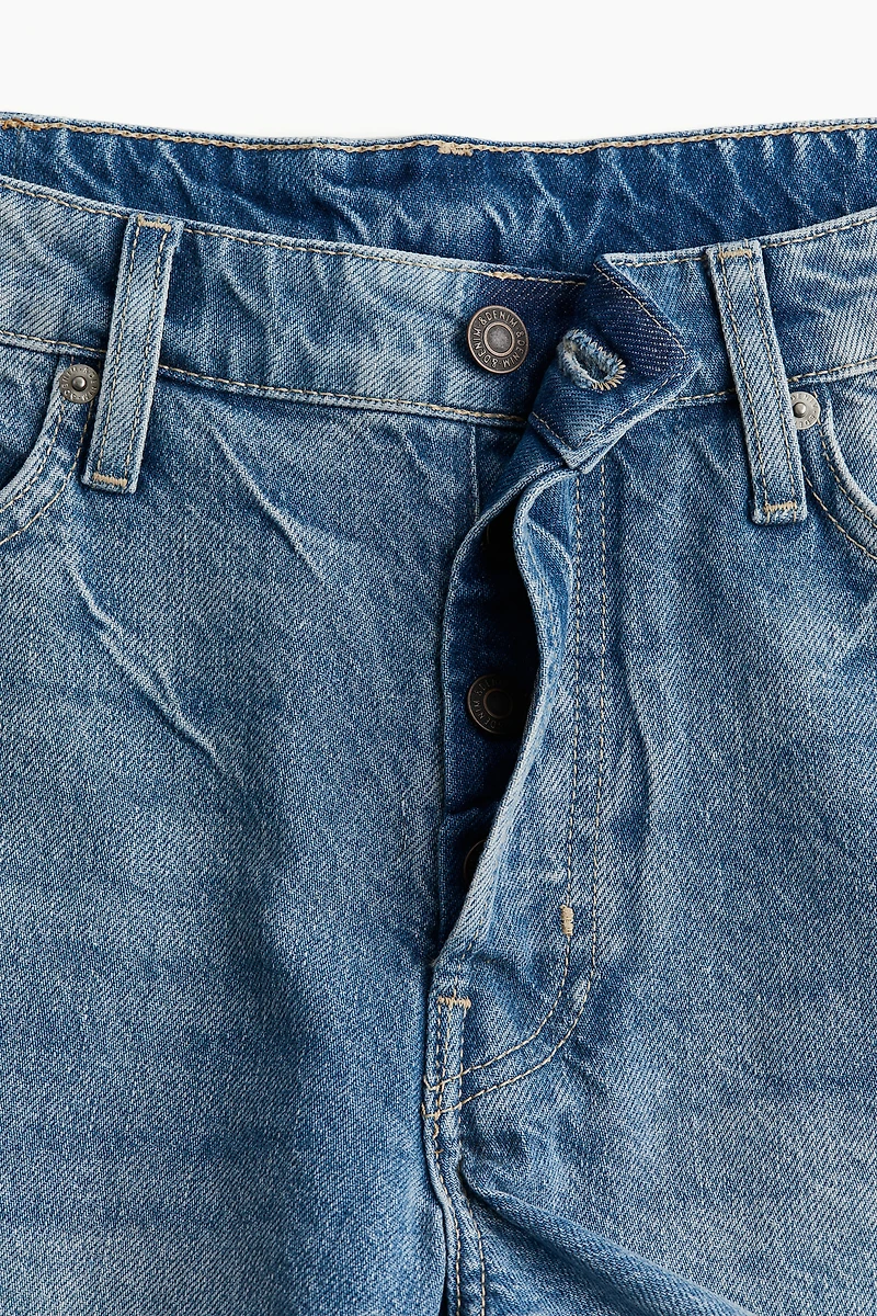 Baggy Low Denim Shorts