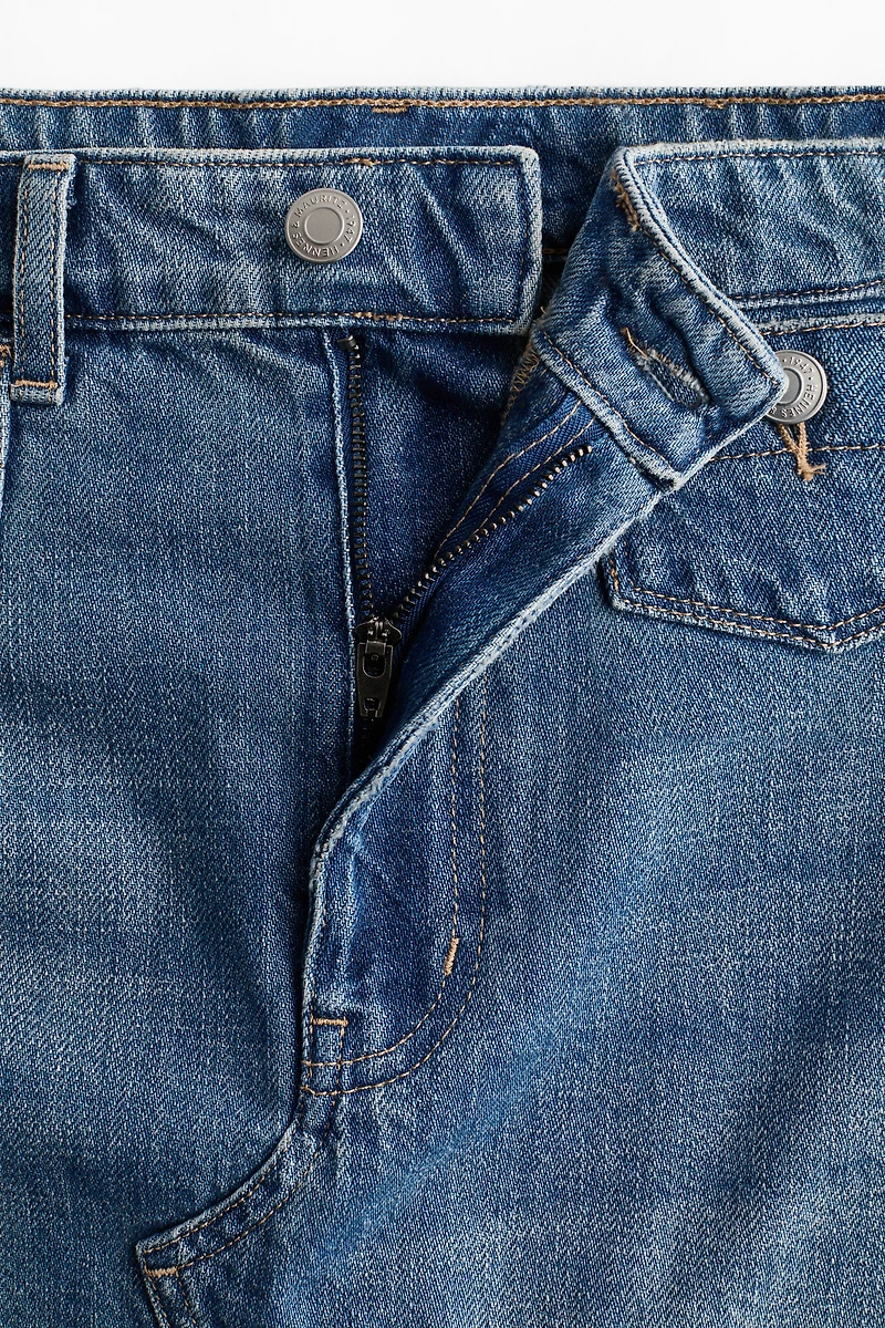 Jupe trapèze en denim