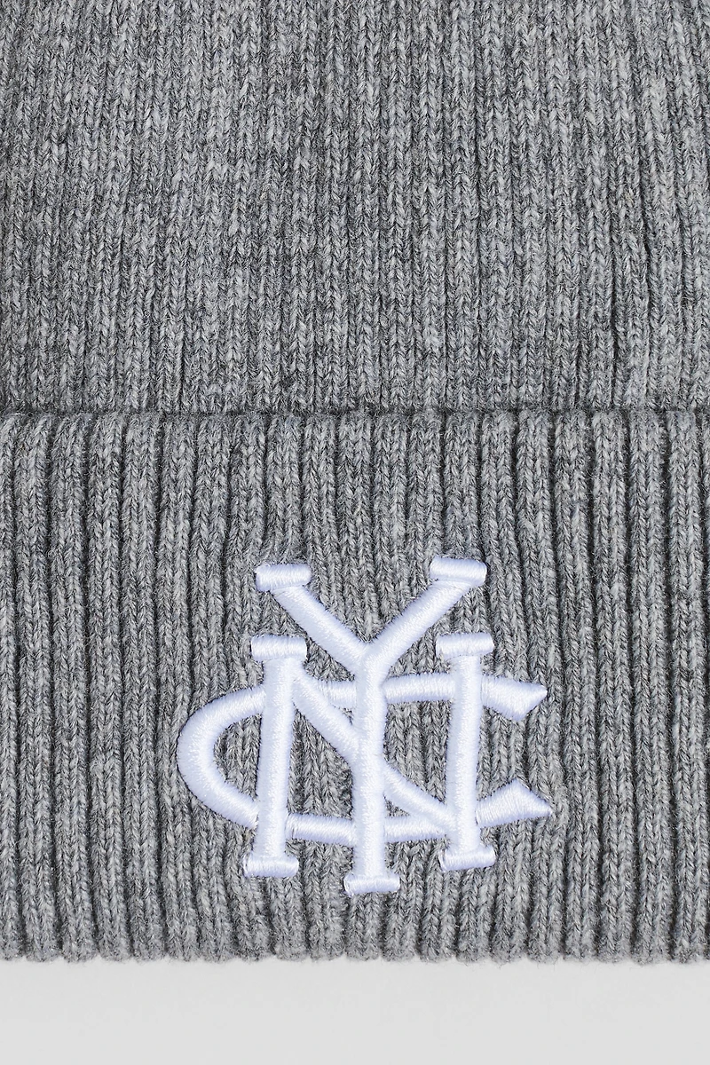 Embroidered-Detail Beanie