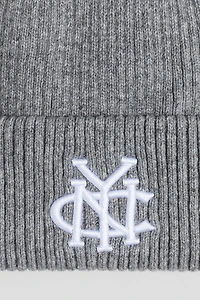 Embroidered-Detail Beanie