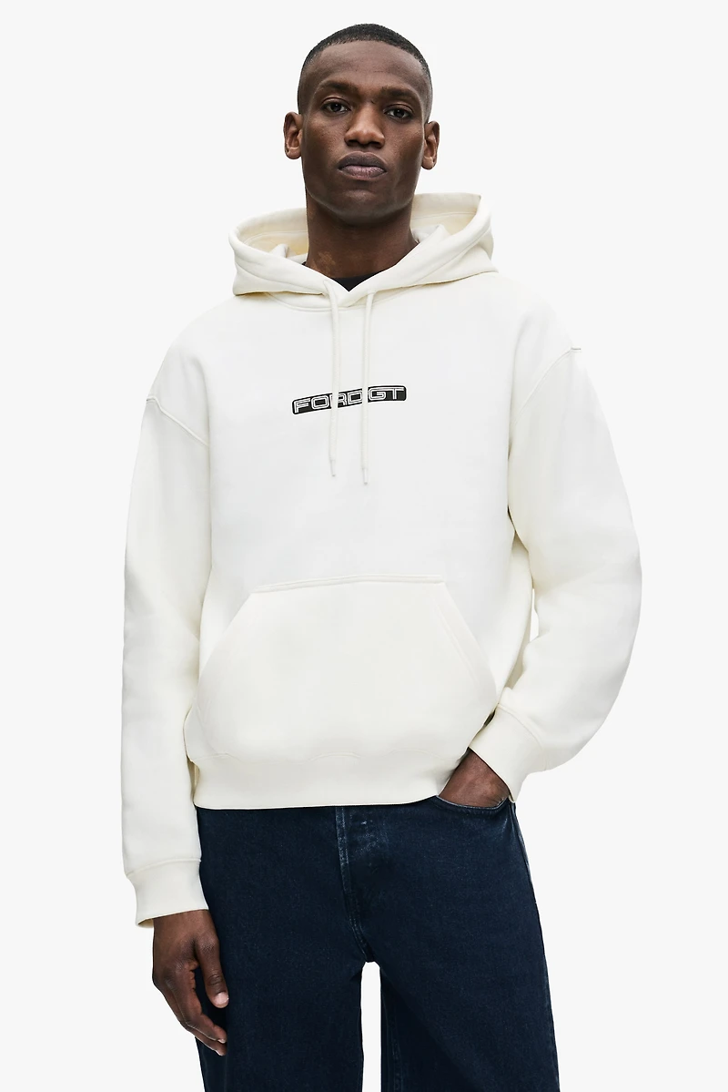 Loose-Fit Printed Hoodie