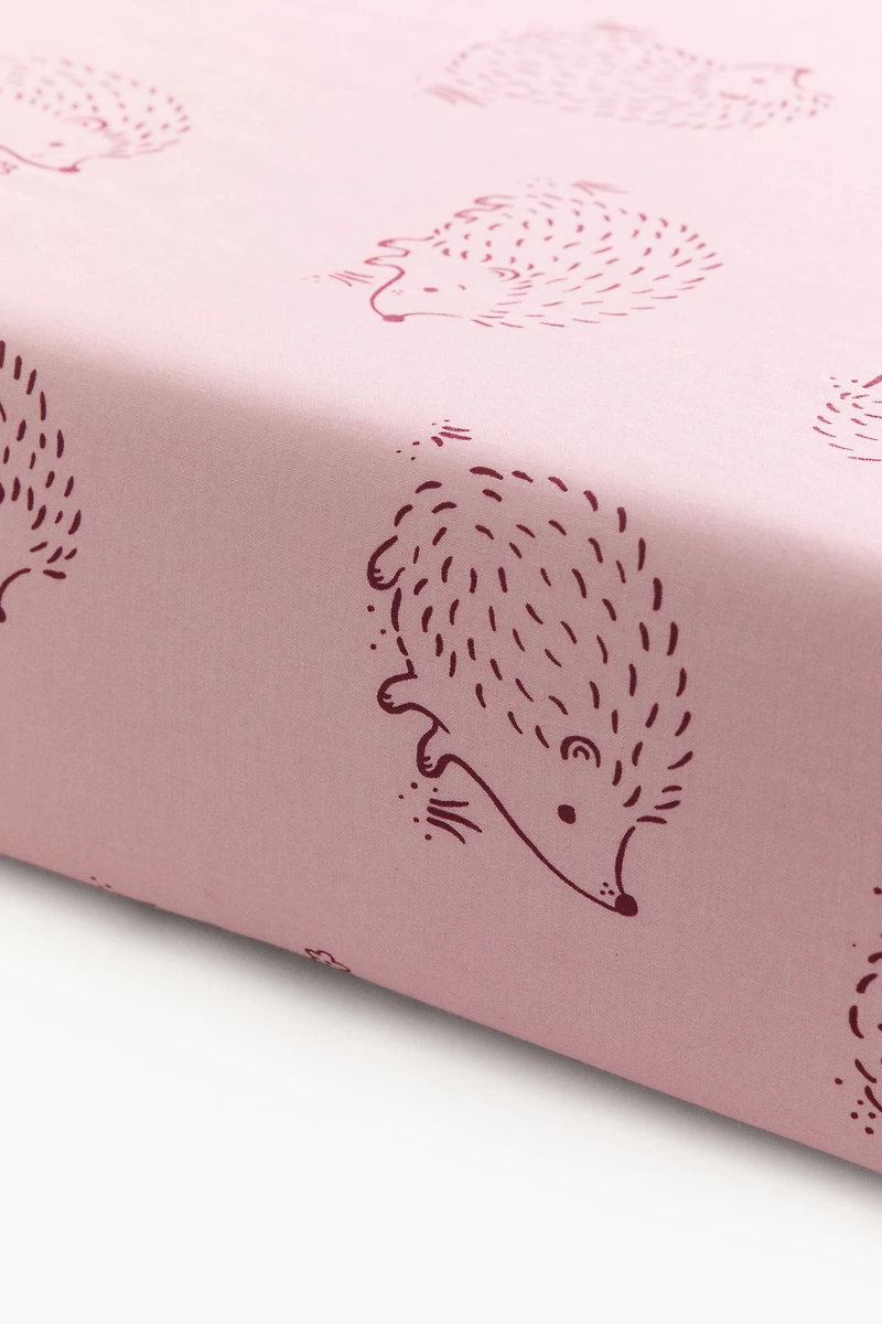 Patterned Cotton Fitted Sheet