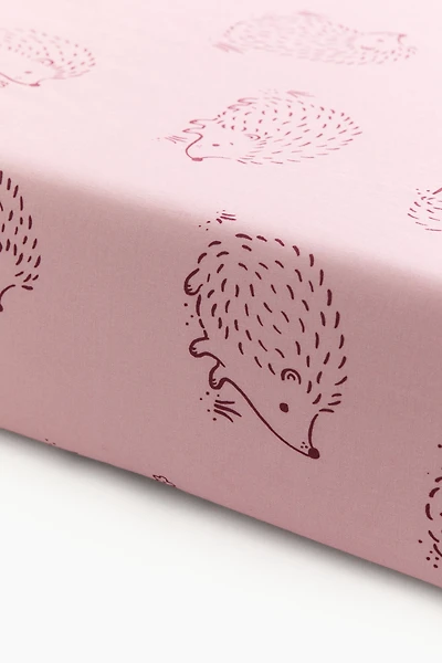 Patterned Cotton Fitted Sheet