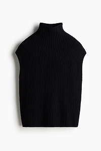 Wool-Blend Mock Turtleneck Sweater Vest