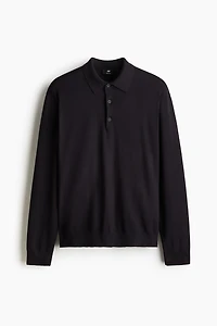 Regular-Fit Fine-Knit Polo Shirt