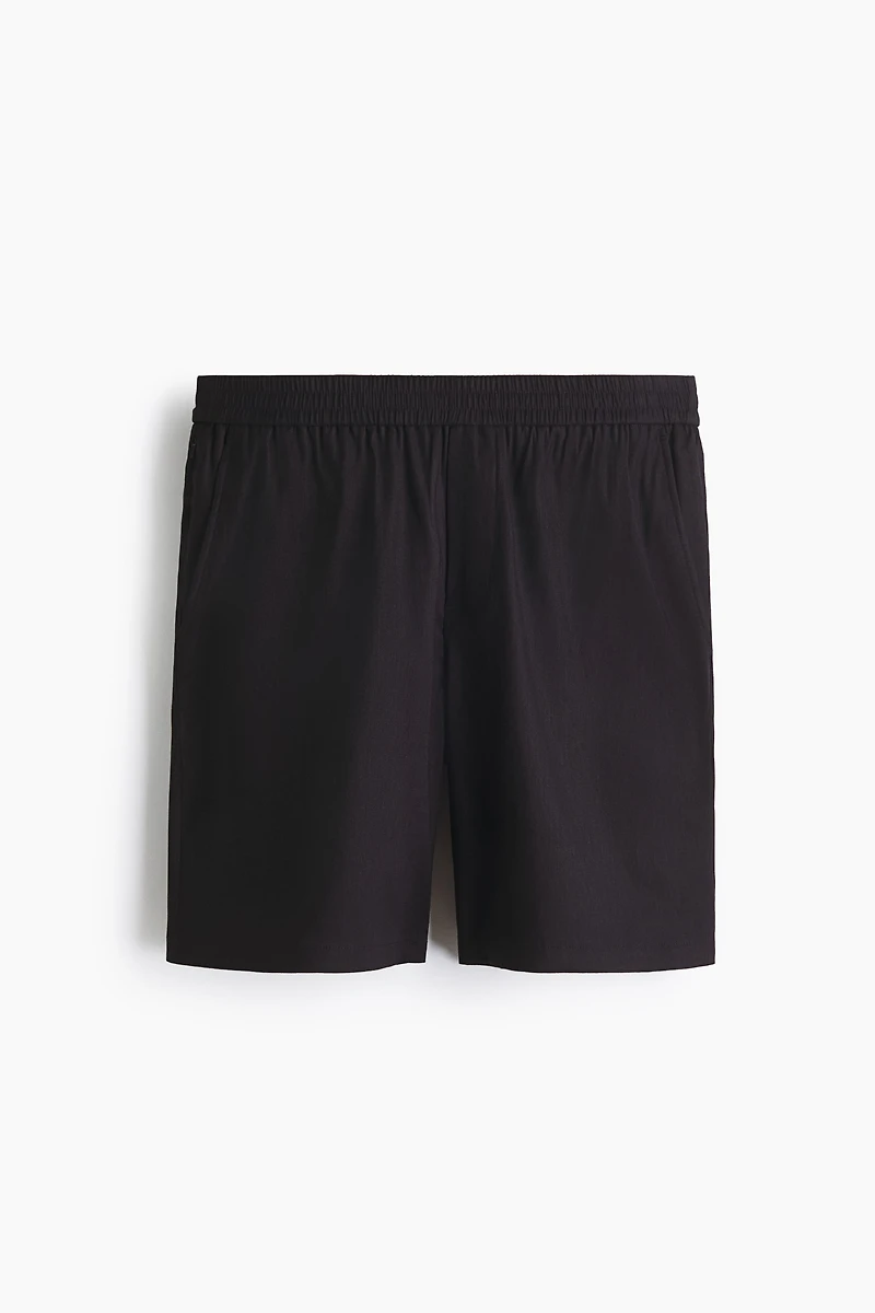 Easy Care Relaxed-Fit Linen-Blend Shorts