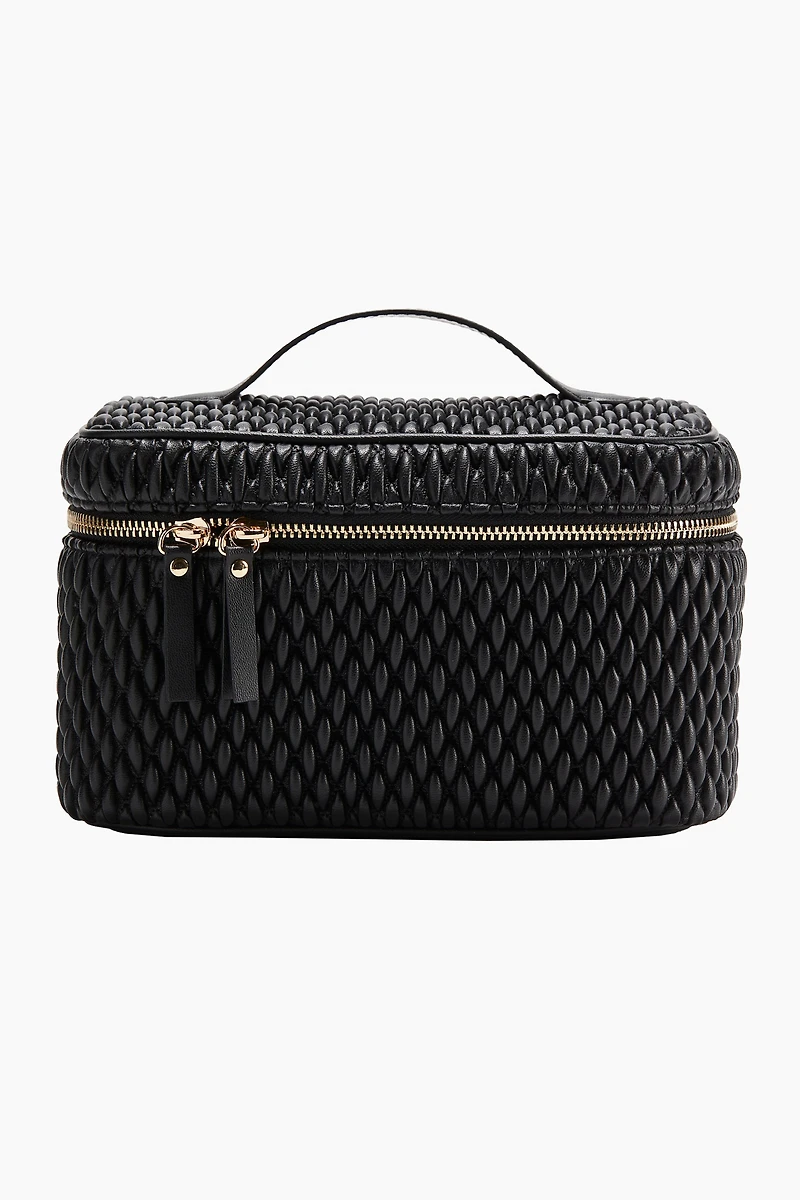 Quilted Boxy Makeup Bag