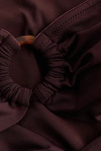Padded-Cup Bandeau Swimsuit