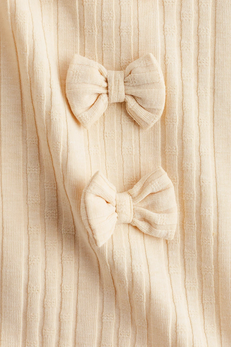 Ensemble 2 pièces en tricot avec boucles