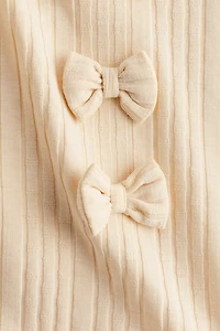 Ensemble 2 pièces en tricot avec boucles