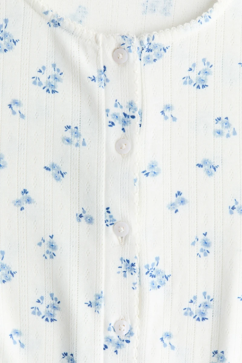 Chandail en jersey pointelle