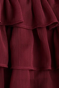 Tiered Chiffon Skirt