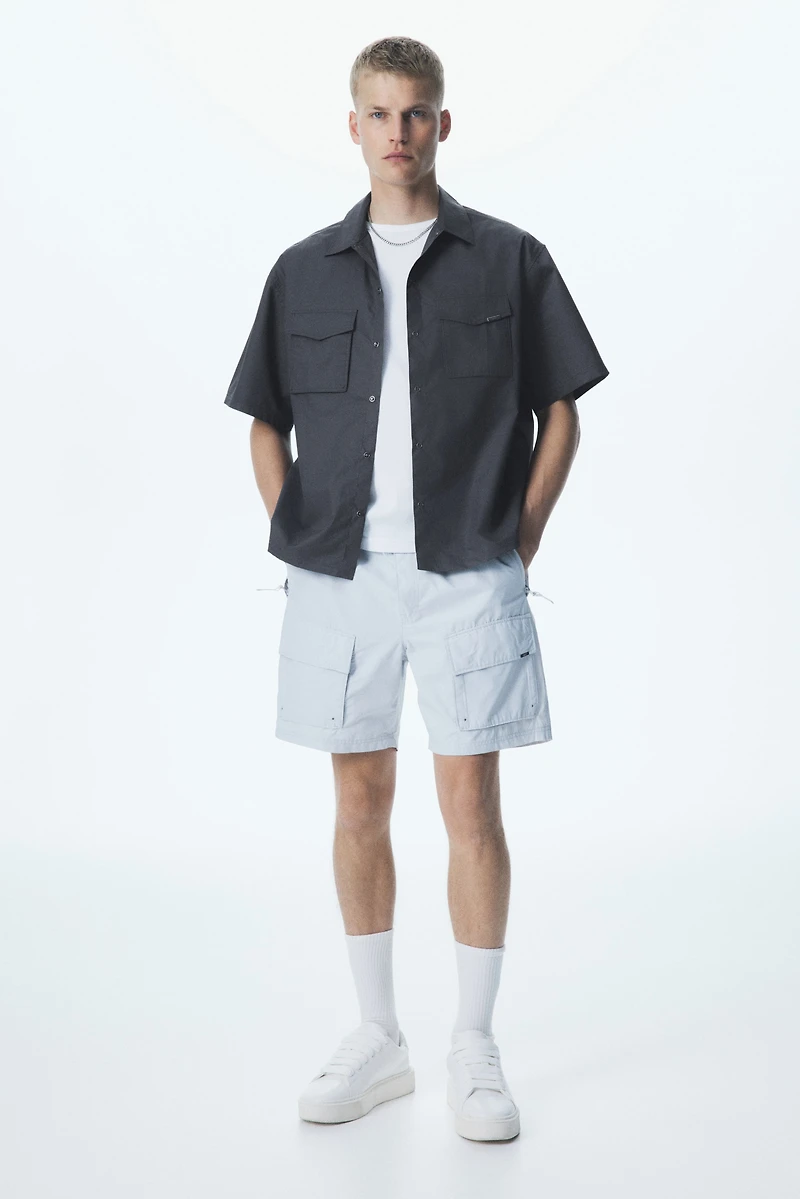 Loose-Fit Short-Sleeved Utility Shirt