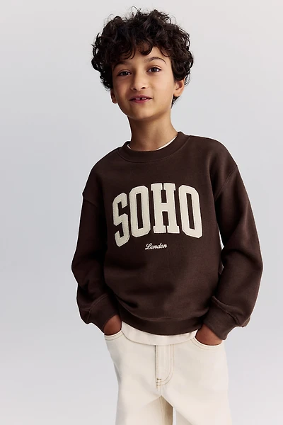 Printed Crewneck Sweatshirt