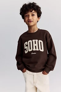 Printed Crewneck Sweatshirt