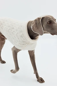 Cable-Knit Dog Sweater